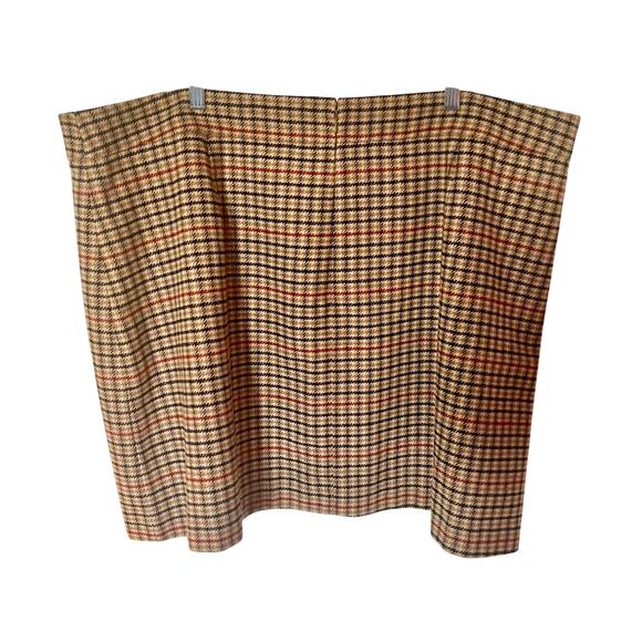 NWT J. Crew Factory Wool Blend Plaid Mini Skirt SZ 24 - Picture 4 of 9